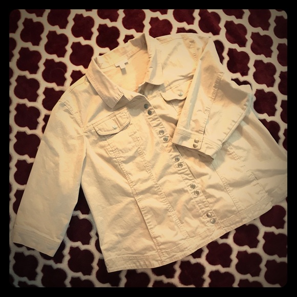 Westport Jackets & Blazers - Woman’s khaki denim blazer